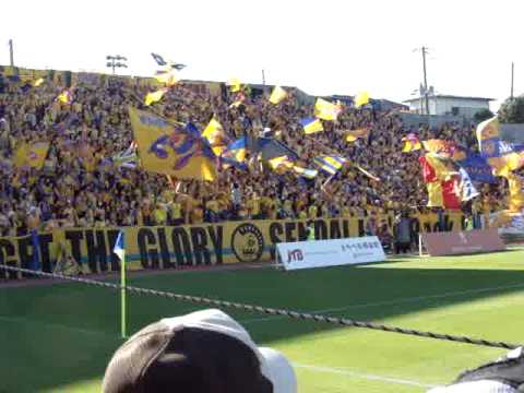 ベガルタ仙台応援風景２(VEGALTA SENDAI Supporters in Away game,JAPAN)